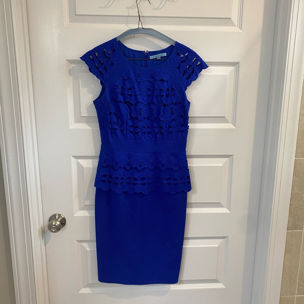 Antonio Melani Royal Blue Peplum Dress